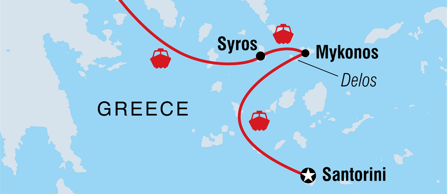 Athens to Santorini